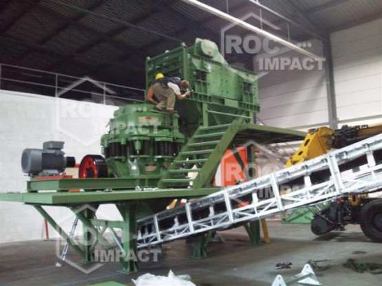 La entrega de una instalación completa de chancadore Roc Impact Francia