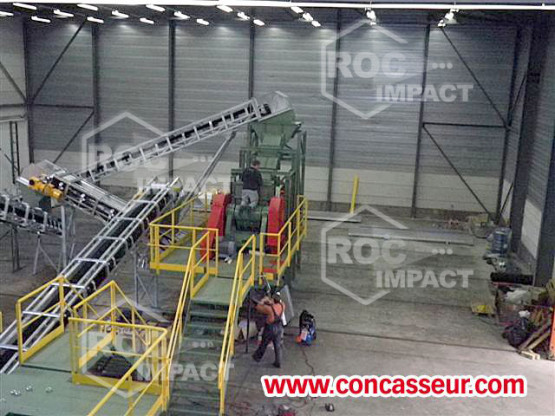 La entrega de una instalación completa de chancadore Roc Impact Francia