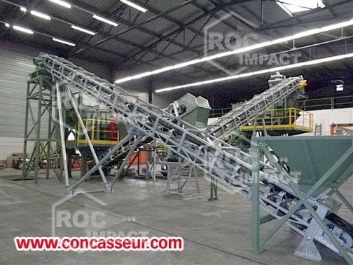 La entrega de una instalación completa de chancadore Roc Impact Francia