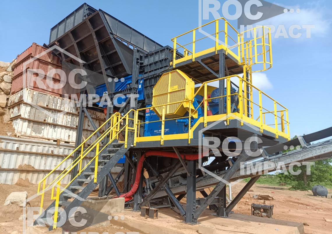 Installation de concassage ROC IMPACT en Côte d’Ivoire 250 t/h