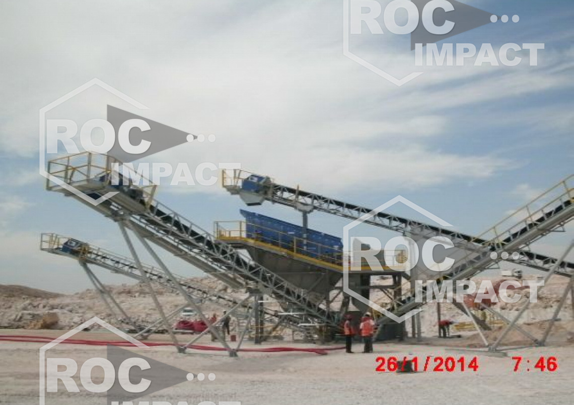 Installation 300 à 400 t/h au Sultanat d'Oman pour Saint-Gobain