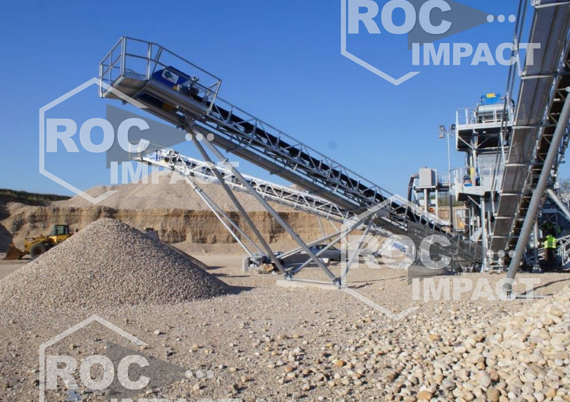 Installation station complète de concassage en France au péage du Roussillon (38)