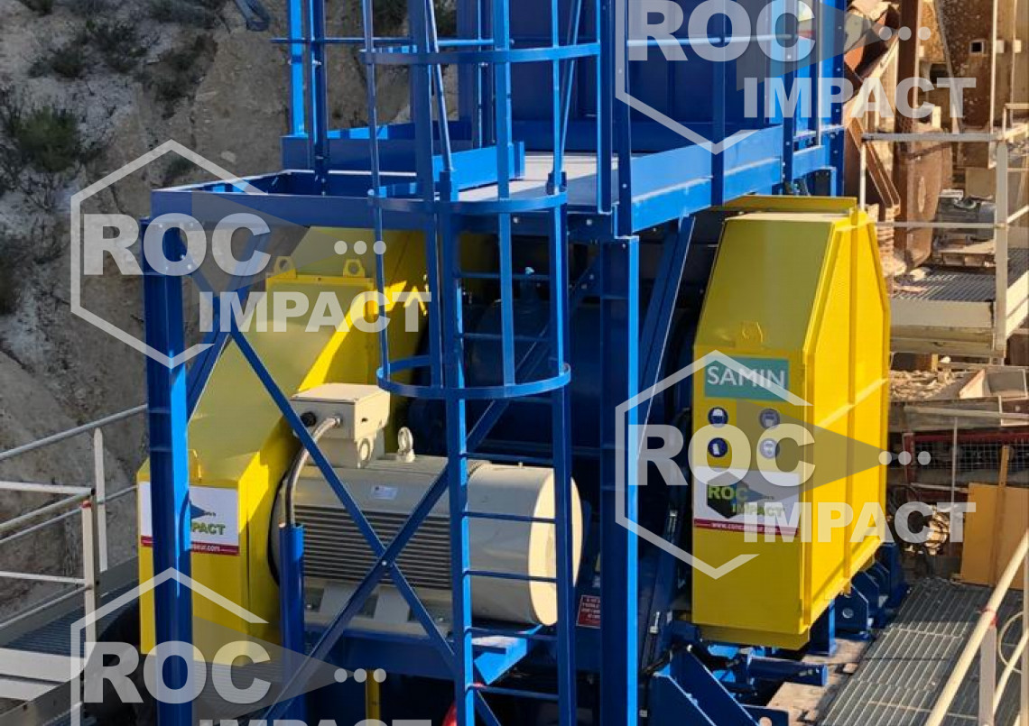 Montage et mise en service d’un concasseur à mâchoire ROC 1209.