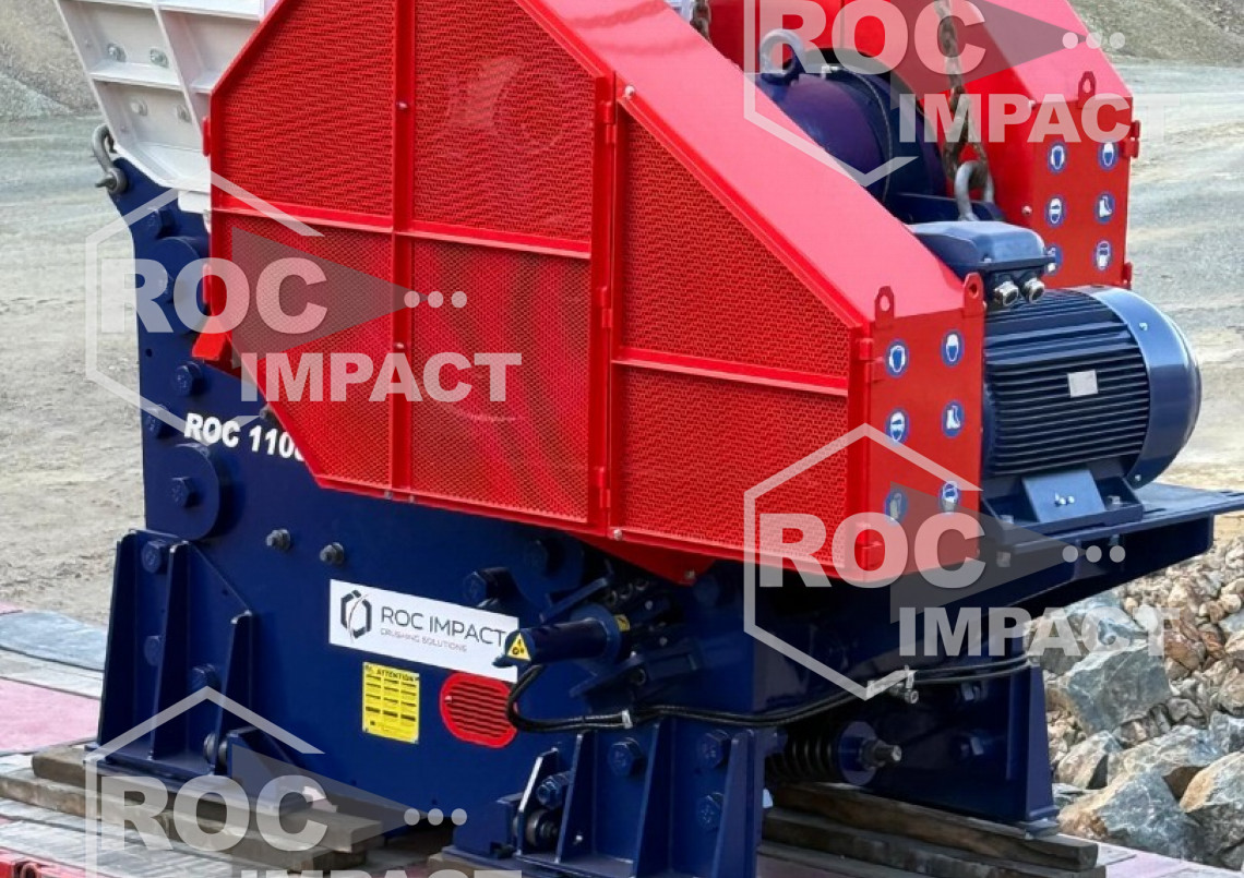 Installation of a new ROC 1108 HYD jaw crusher