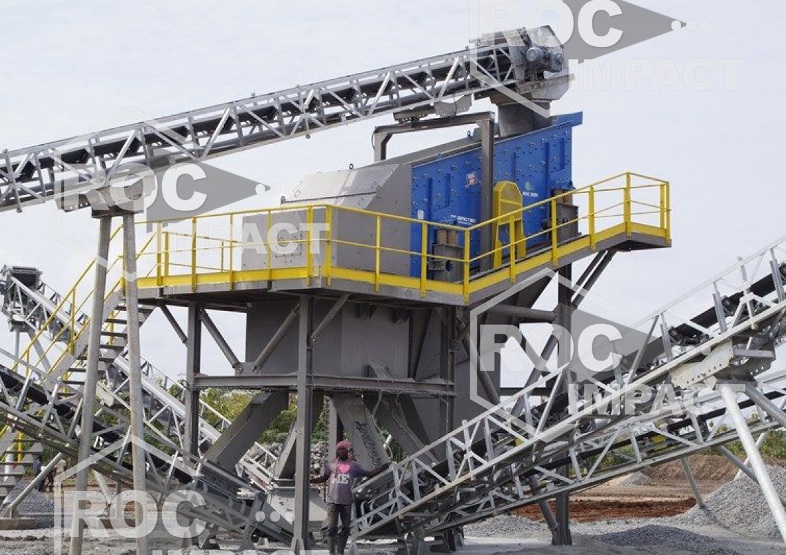 Installation complet mobile de concassage et criblage 200 t/h  (destination Togo)