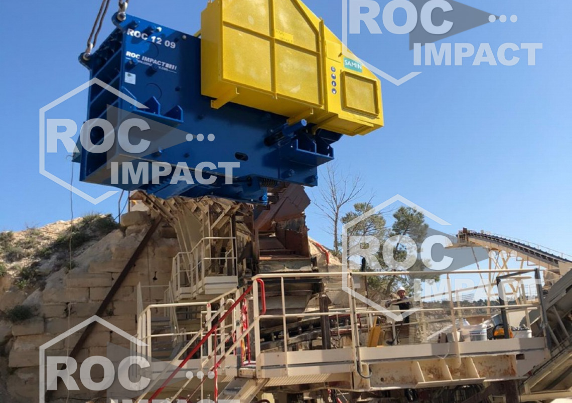 Montage et mise en service d’un concasseur à mâchoire ROC 1209.