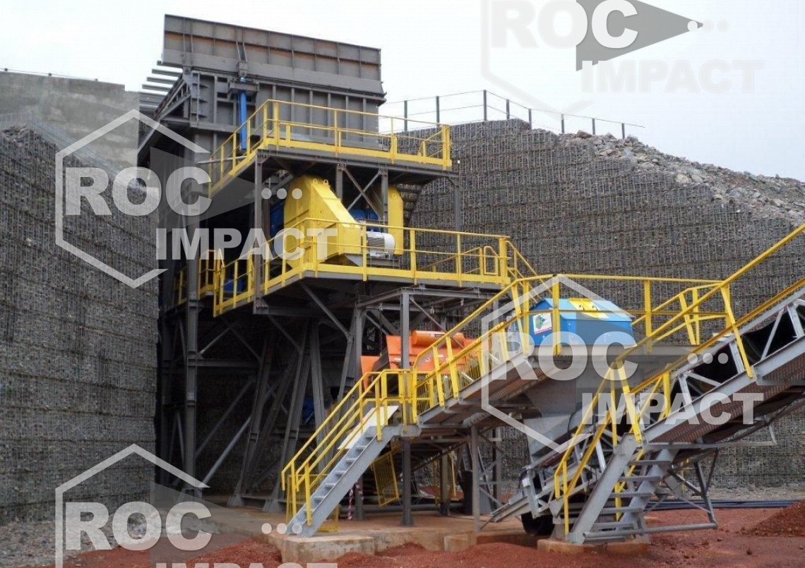 Installation de la nouvelle station de concassage au Ghana