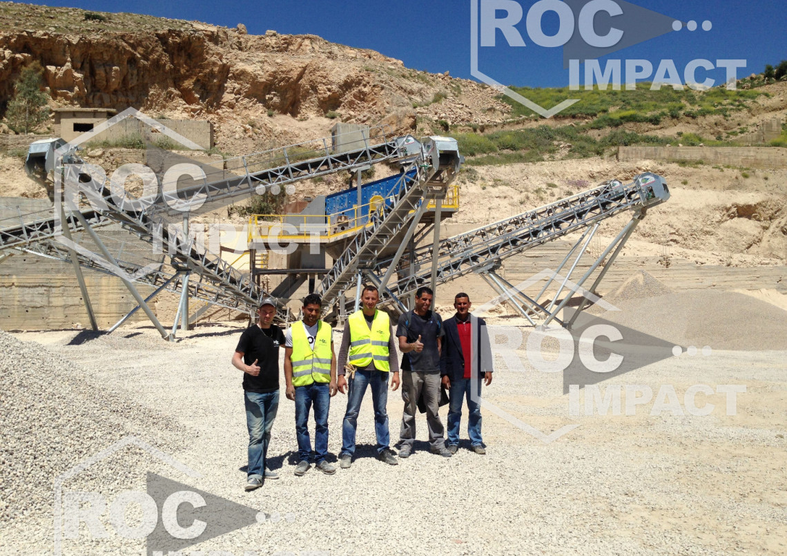 Installation complète 150 t/h en Algérie