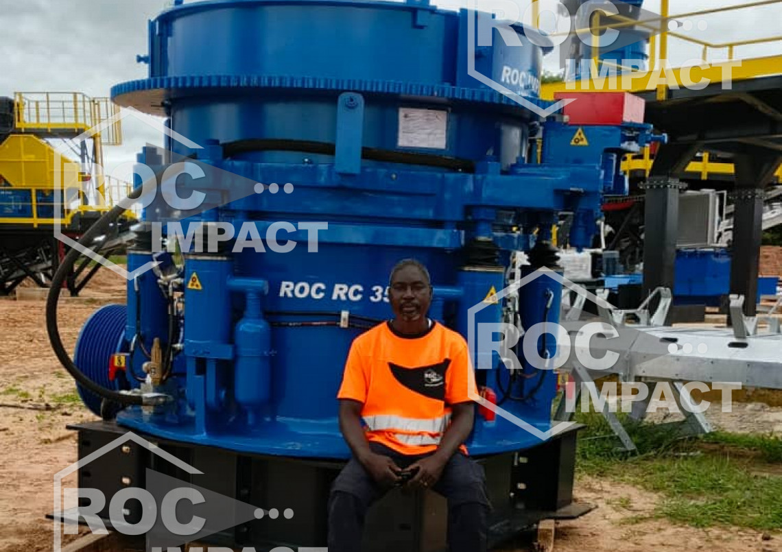 Installation de concassage ROC IMPACT en Côte d’Ivoire 250 t/h
