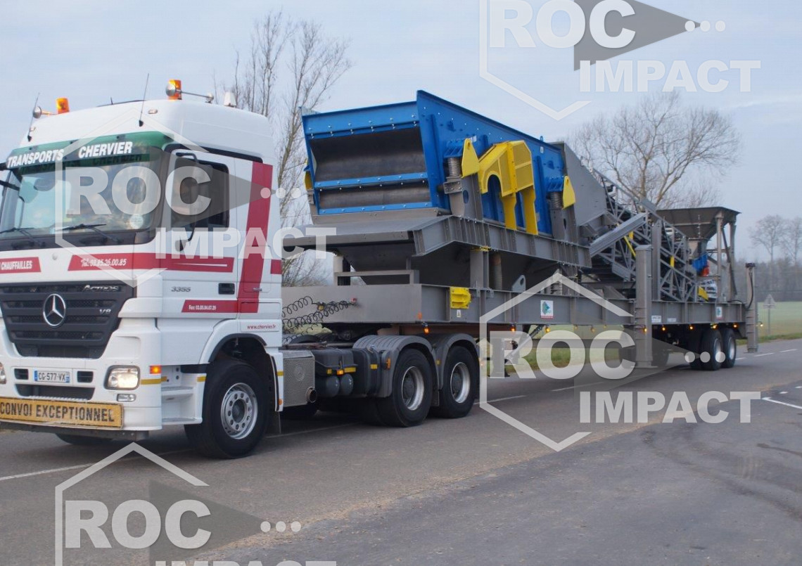 Installation mobile sur pneus complète pour le Suriname