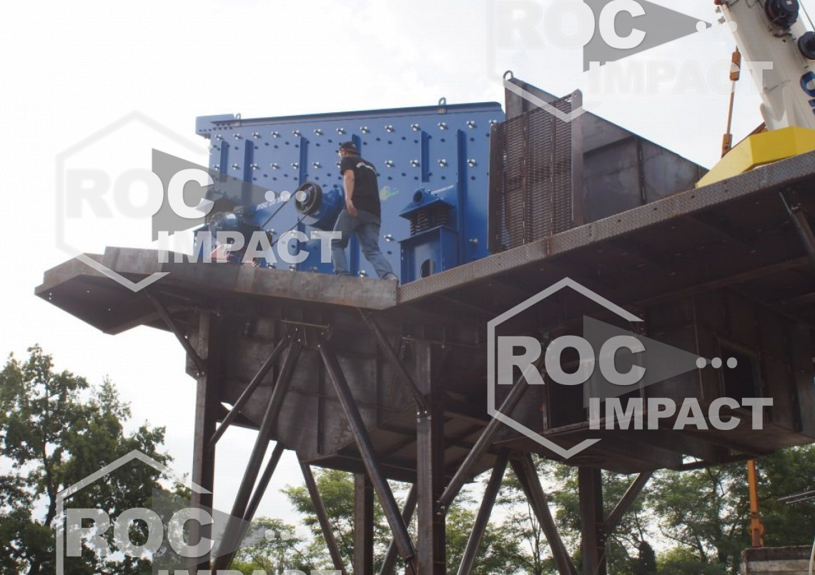 Nueva planta de trituración en la producción de una mina de Ghana.