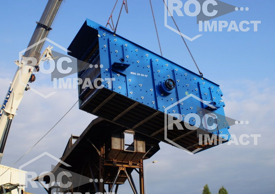 Nueva planta de trituración en la producción de una mina de Ghana.