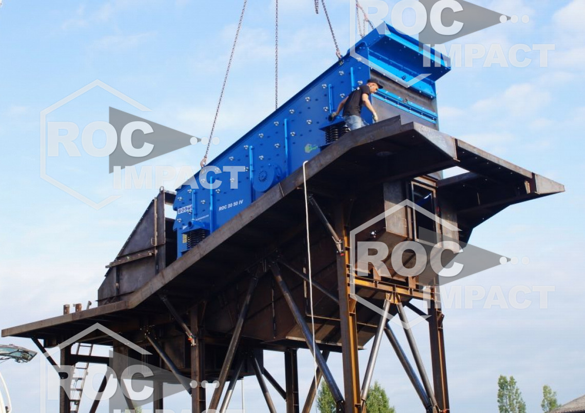 Nueva planta de trituración en la producción de una mina de Ghana.