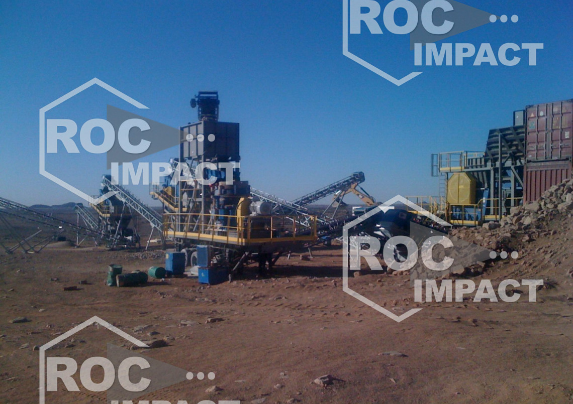 Installation mobile complète «clé en main» totalement réalisée par Roc Impact (Mauritanie)