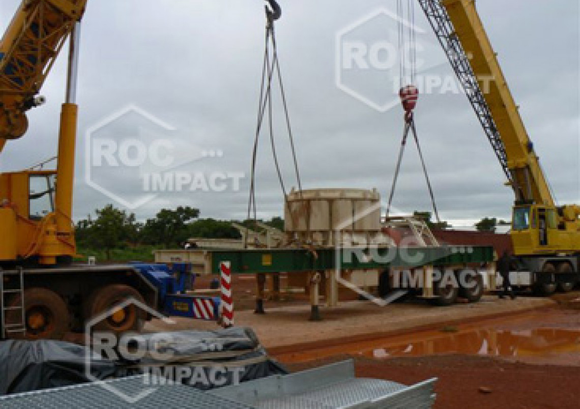 Instalación chancadora – Mina de oro en Burkina Faso SEMAFO MANA GOLD MINING