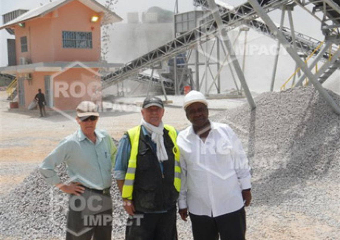 Nueva instalación de trituración y cribado para la CONAKI de Guinea
