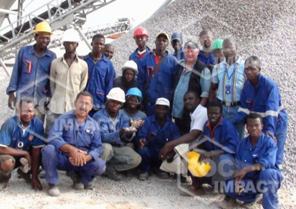 Nueva instalación de trituración y cribado para la CONAKI de Guinea