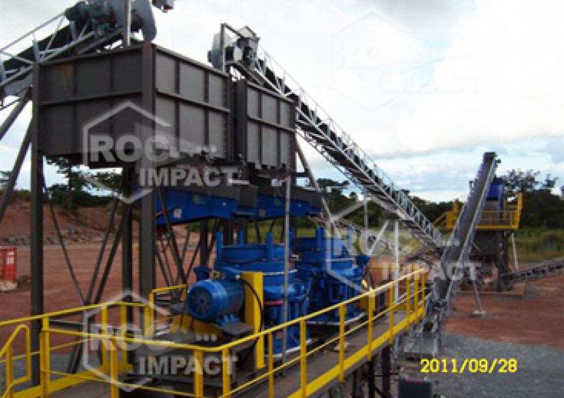 Nueva unidad de trituración R.C.A (República centra África) ROC IMPACT