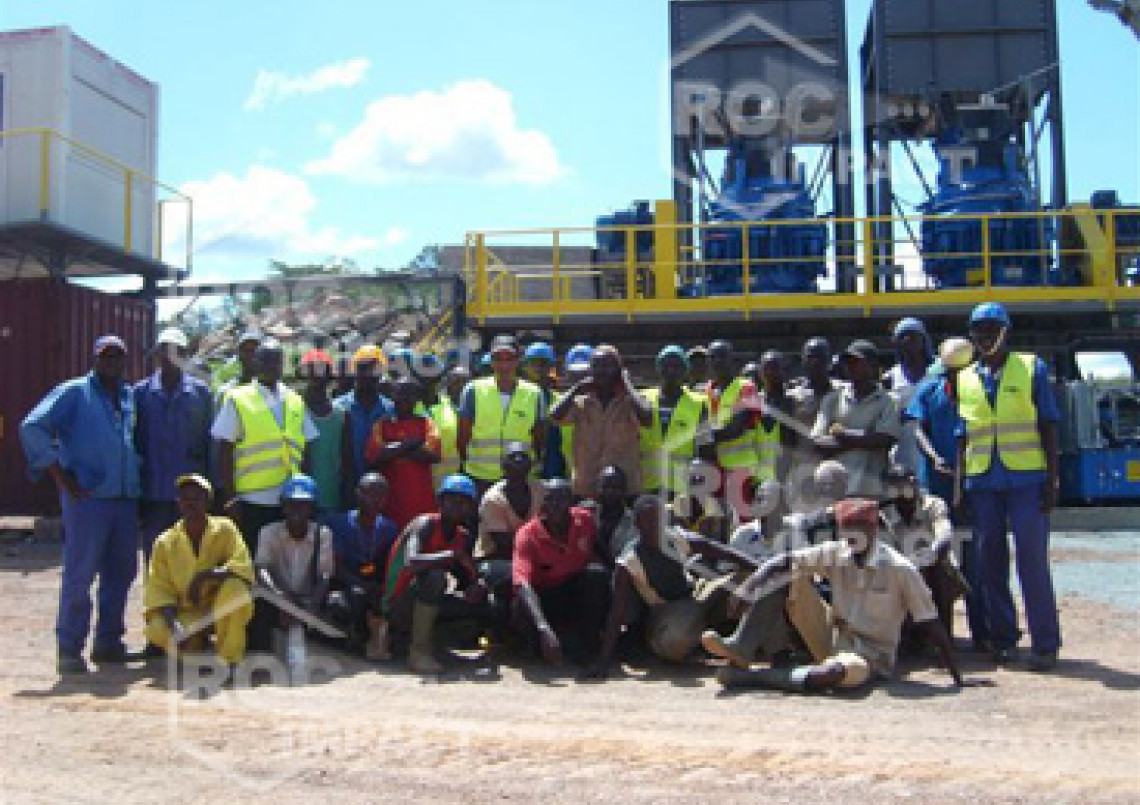 Nueva unidad de trituración R.C.A (República centra África) ROC IMPACT
