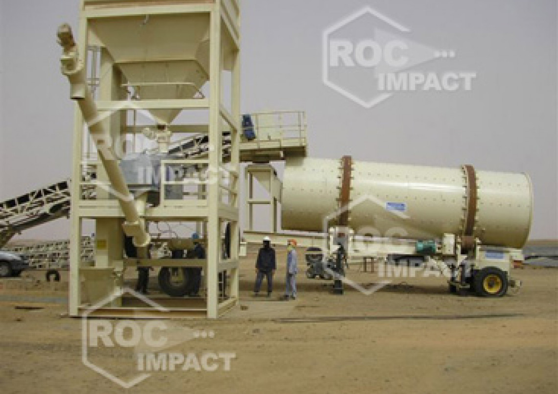 Instalación estación de chancado en mina de oro en Argelia