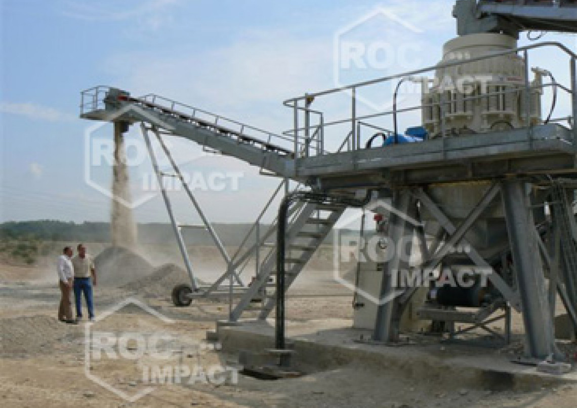 Instalación Trituradora de Conos para una Cantera