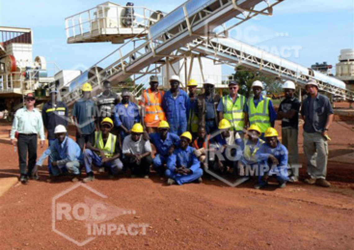 Instalación chancadora – Mina de oro en Burkina Faso SEMAFO MANA GOLD MINING