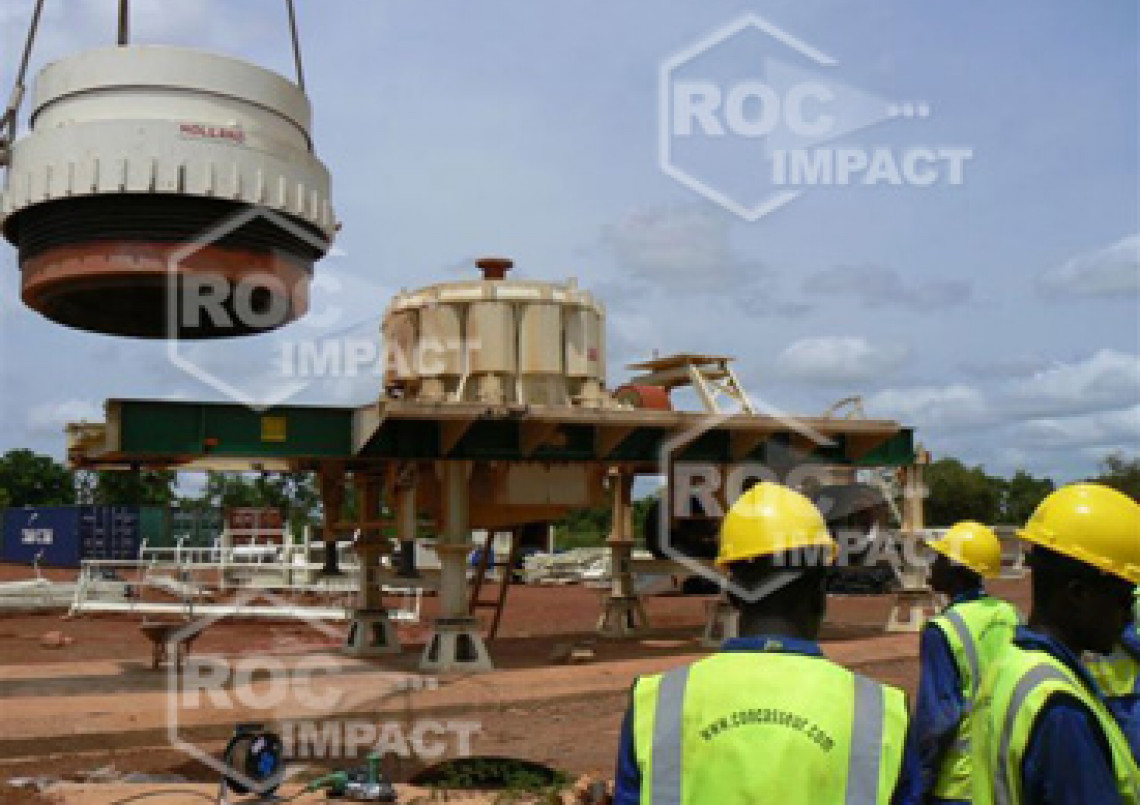 Instalación chancadora – Mina de oro en Burkina Faso SEMAFO MANA GOLD MINING