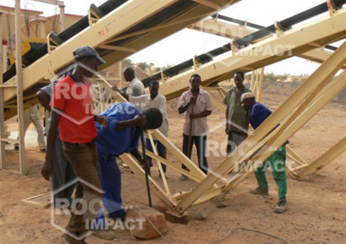Instalación chancadora para Construcción de rutas y ciudades entre Agadez Djadjeri y Zinder