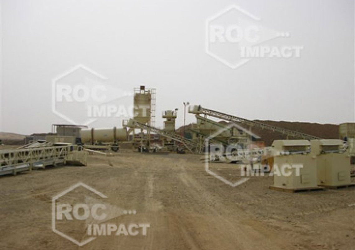 Instalación estación de chancado en mina de oro en Argelia