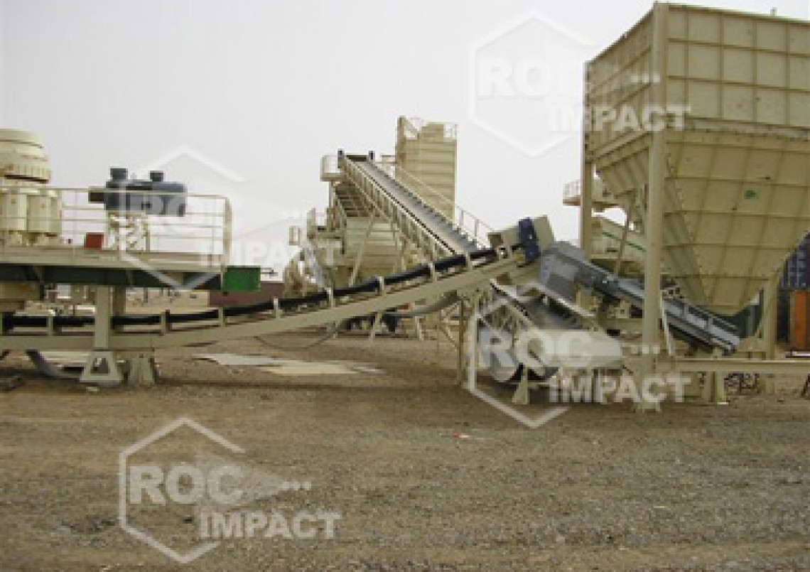 Instalación estación de chancado en mina de oro en Argelia