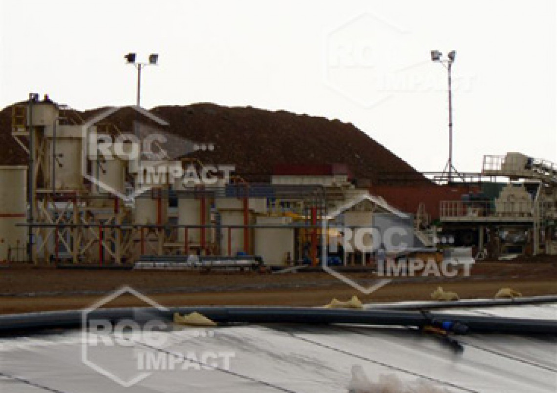 Instalación estación de chancado en mina de oro en Argelia