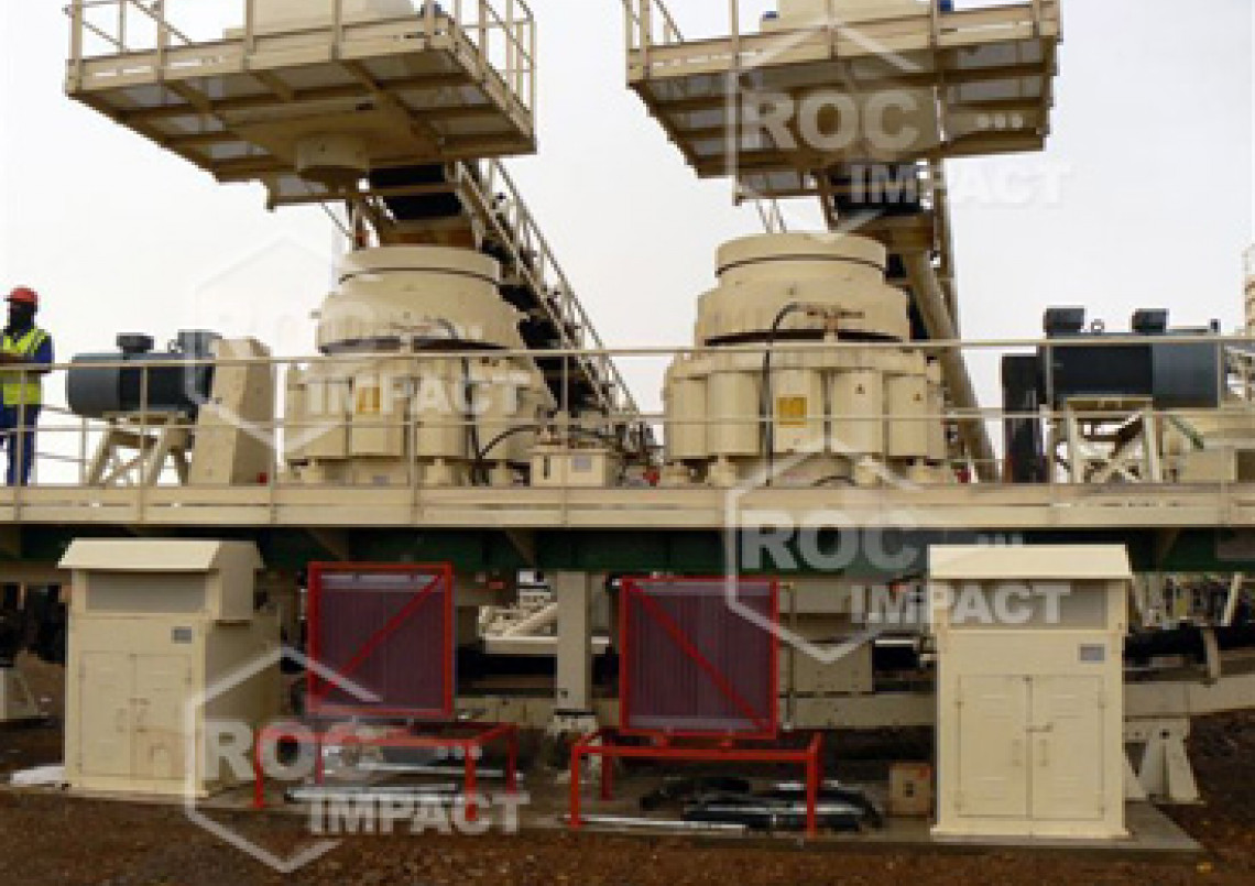 Instalación estación de chancado en mina de oro en Argelia