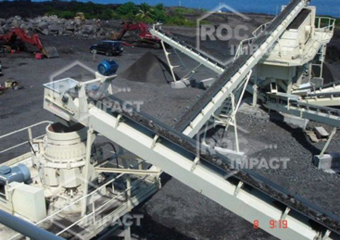 Instalación Estación de chancado CBE  en las Comoras