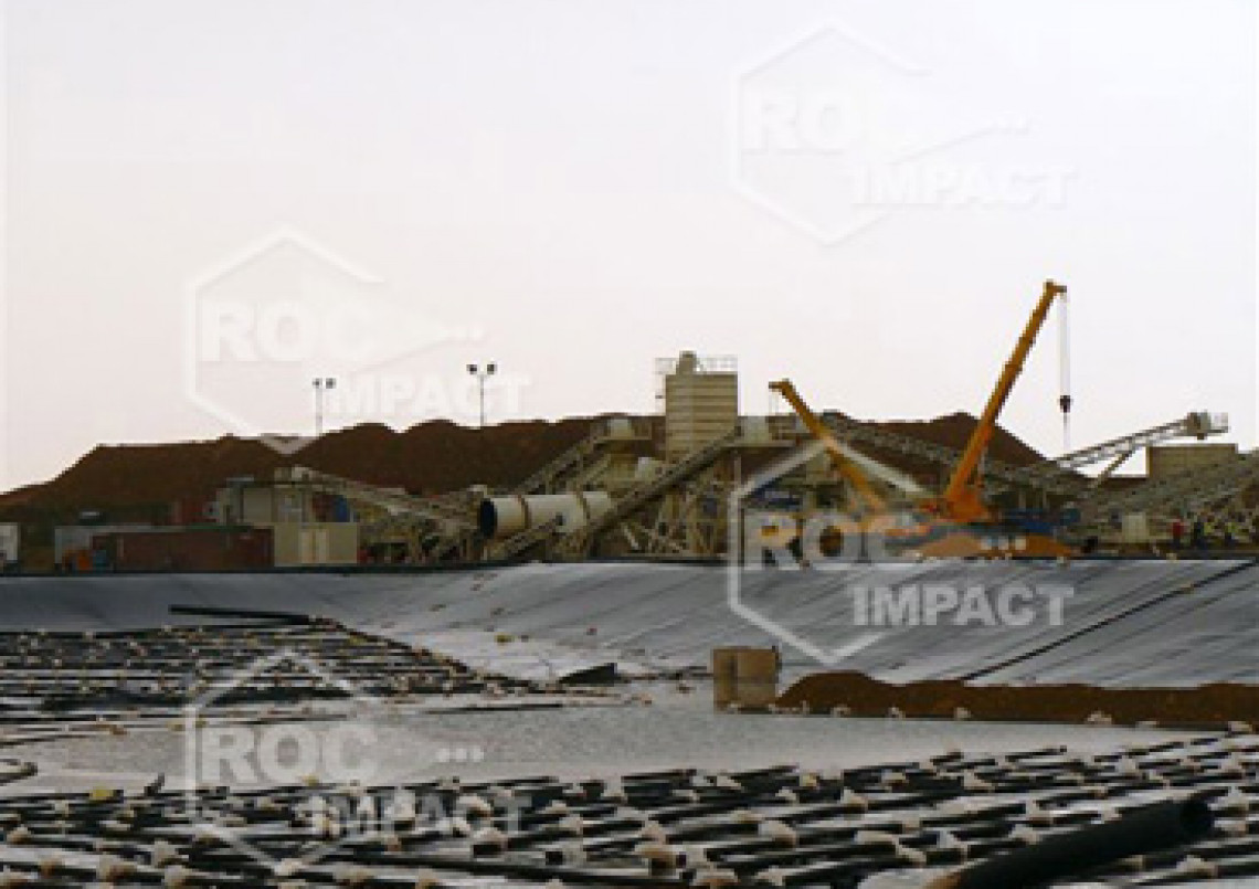 Instalación estación de chancado en mina de oro en Argelia