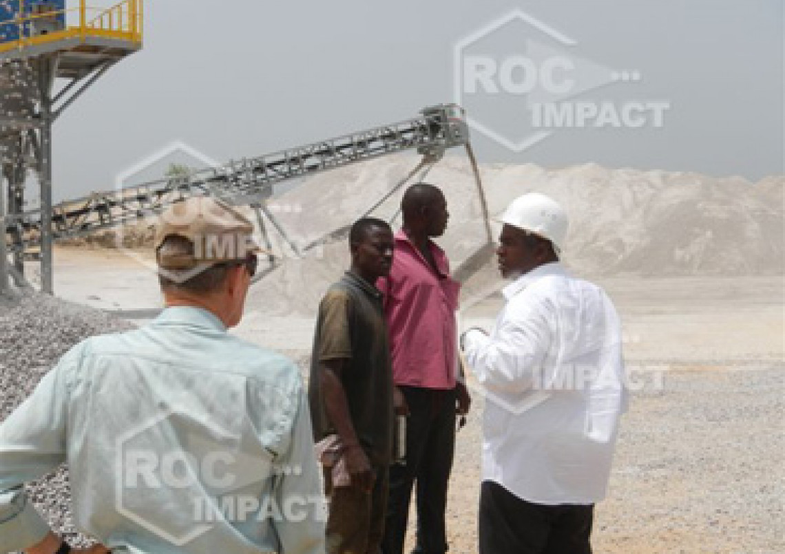 Nueva instalación de trituración y cribado para la CONAKI de Guinea