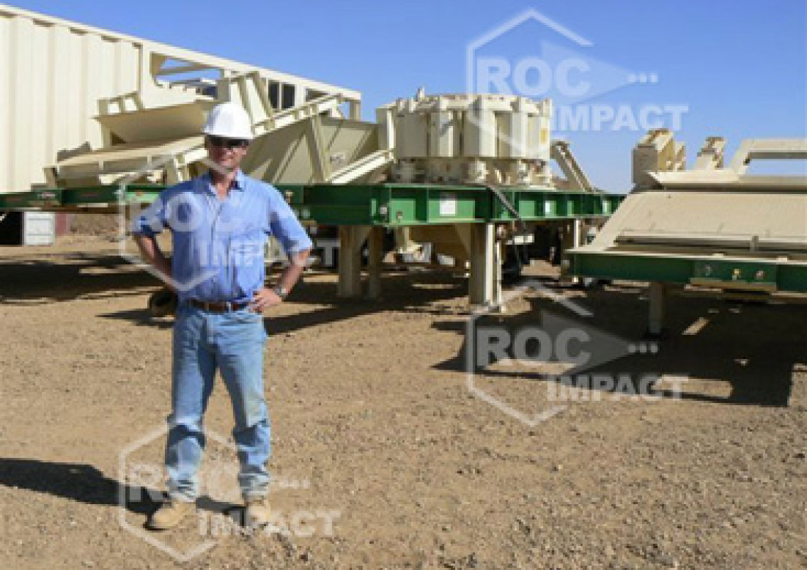 Instalación estación de chancado en mina de oro en Argelia
