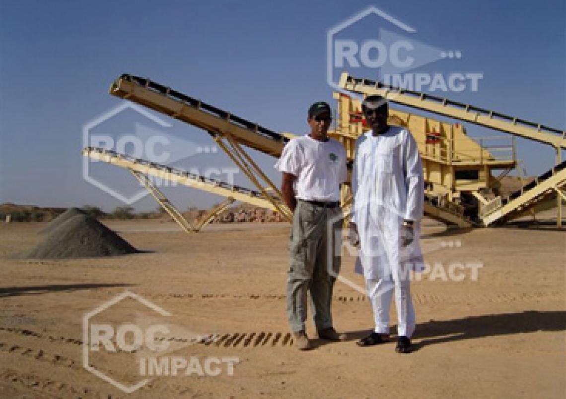 Instalación chancadora para Construcción de rutas y ciudades entre Agadez Djadjeri y Zinder
