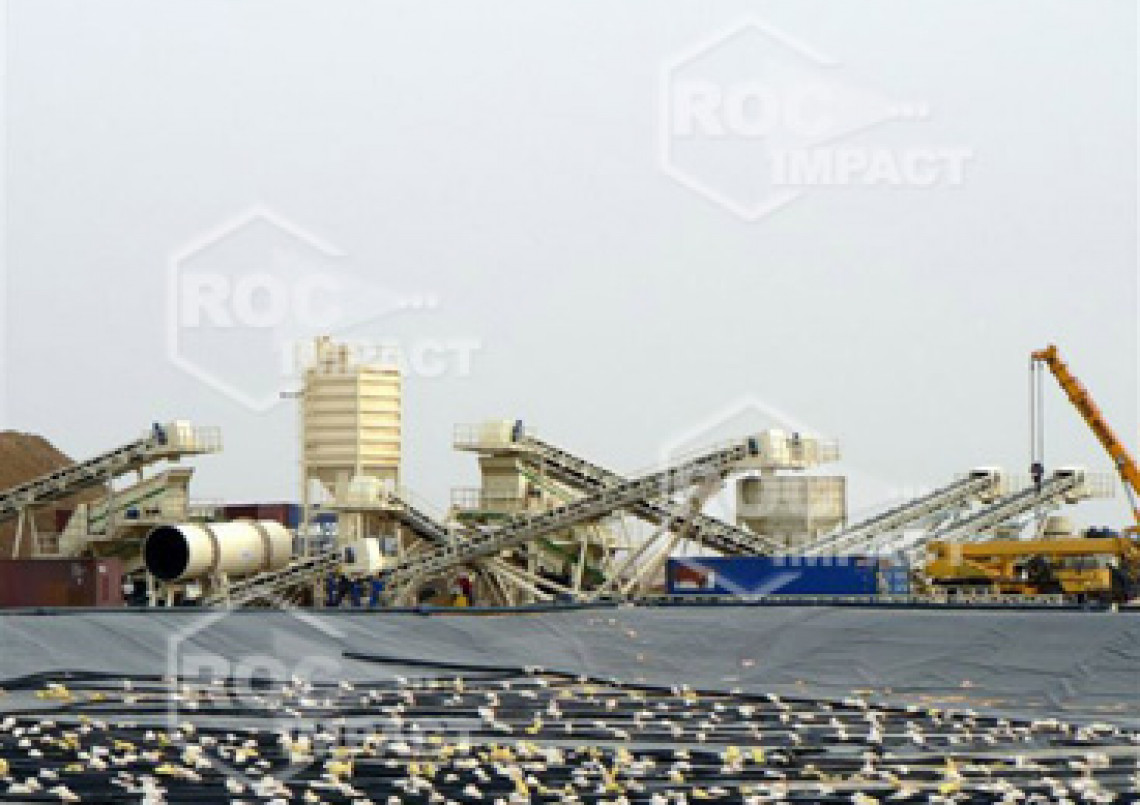 Instalación estación de chancado en mina de oro en Argelia