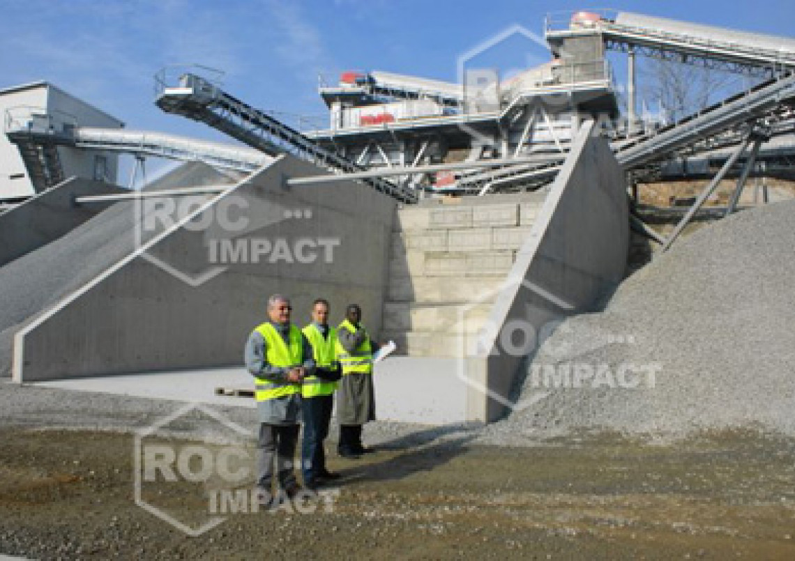 Nueva unidad de trituración R.C.A (República centra África) ROC IMPACT