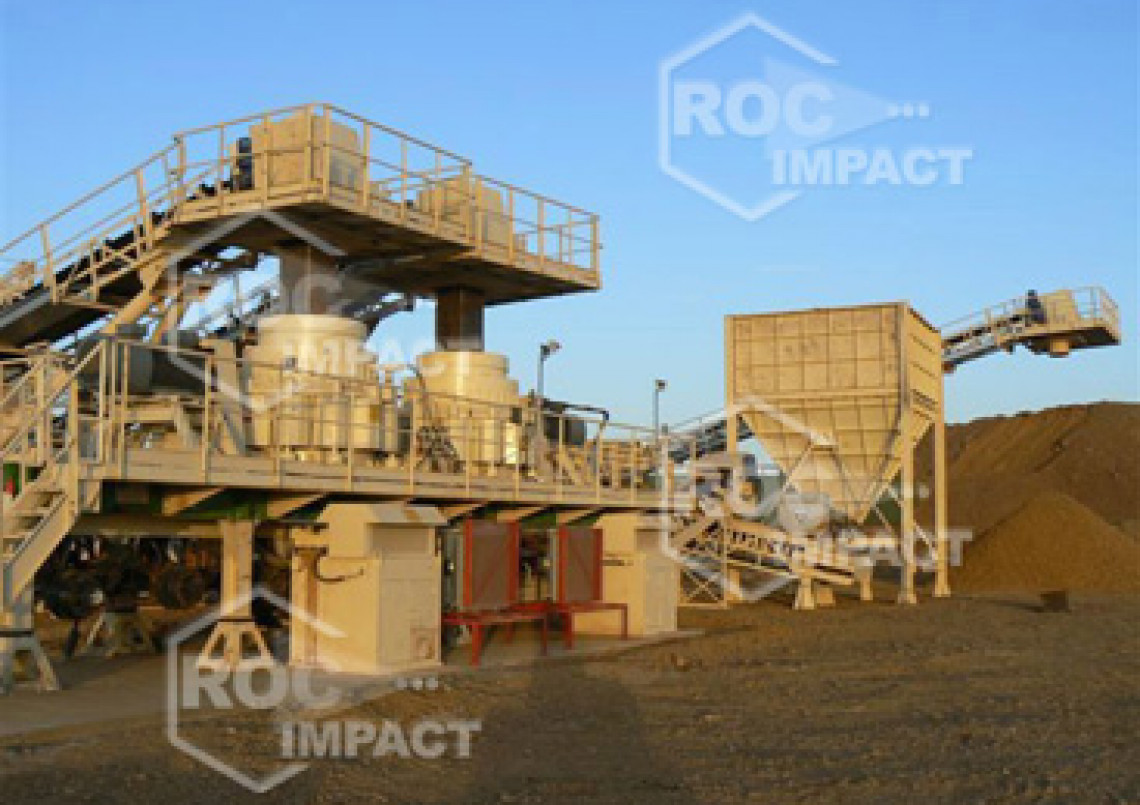 Instalación estación de chancado en mina de oro en Argelia