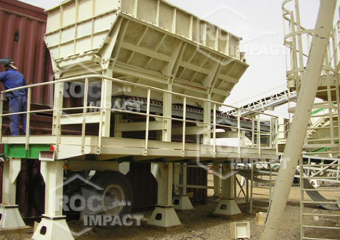 Instalación estación de chancado en mina de oro en Argelia