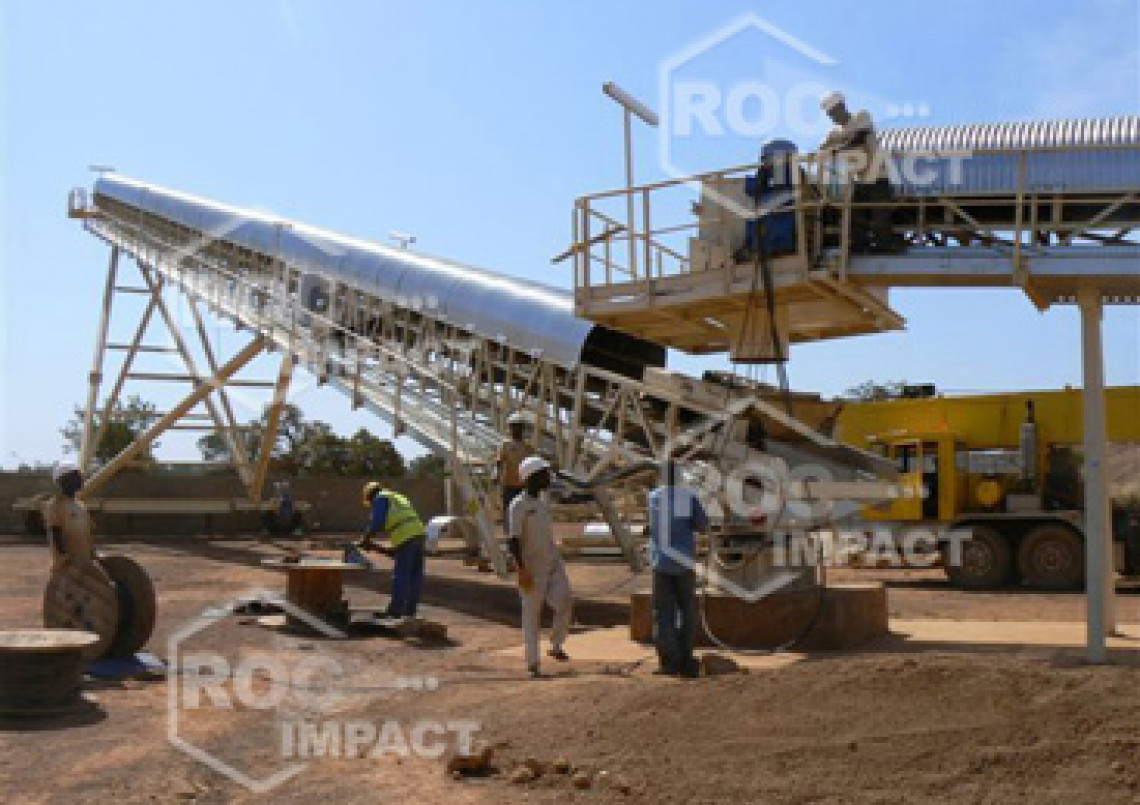 Instalación chancadora – Mina de oro en Burkina Faso SEMAFO MANA GOLD MINING