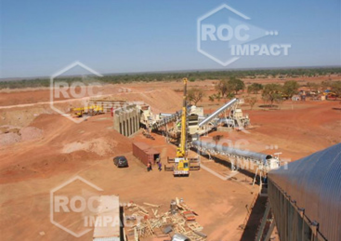Instalación chancadora – Mina de oro en Burkina Faso SEMAFO MANA GOLD MINING