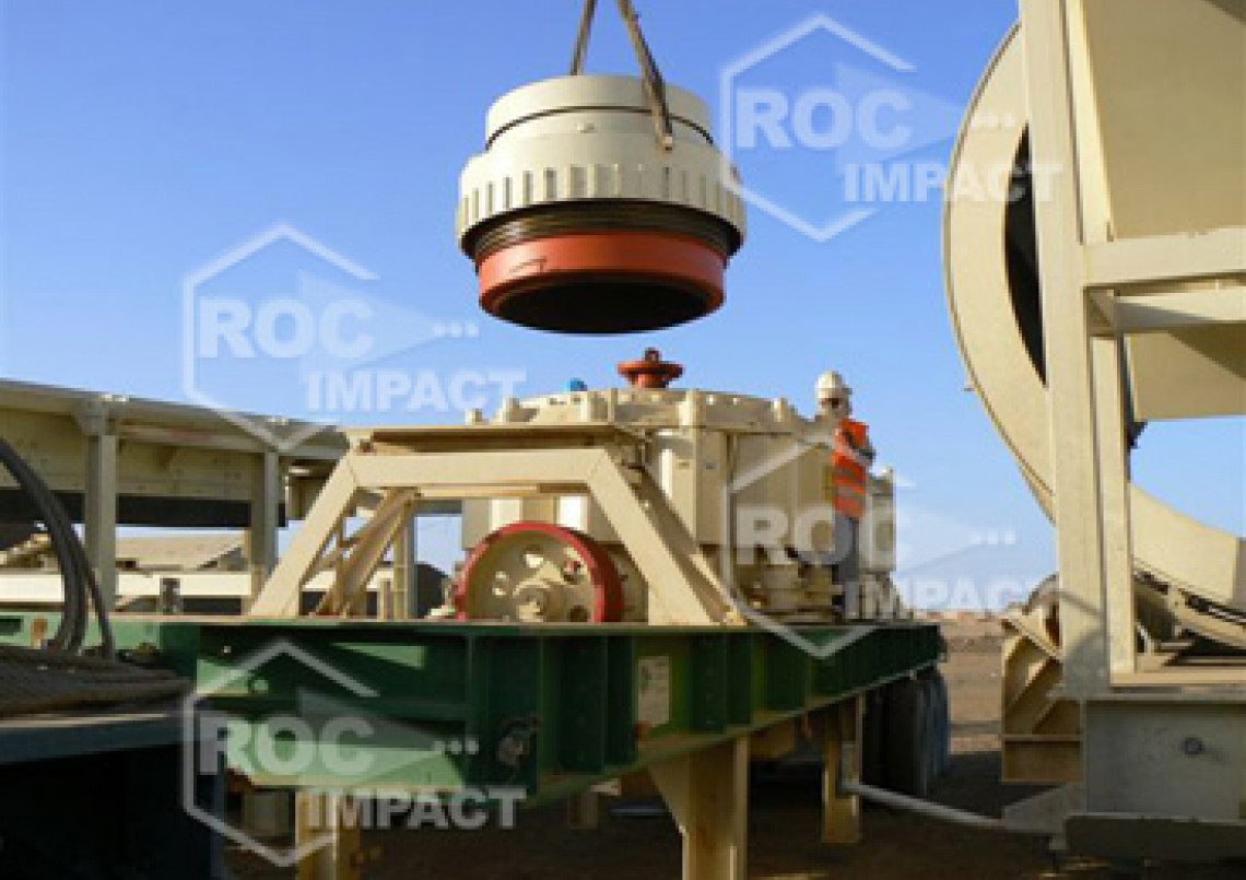 Instalación estación de chancado en mina de oro en Argelia