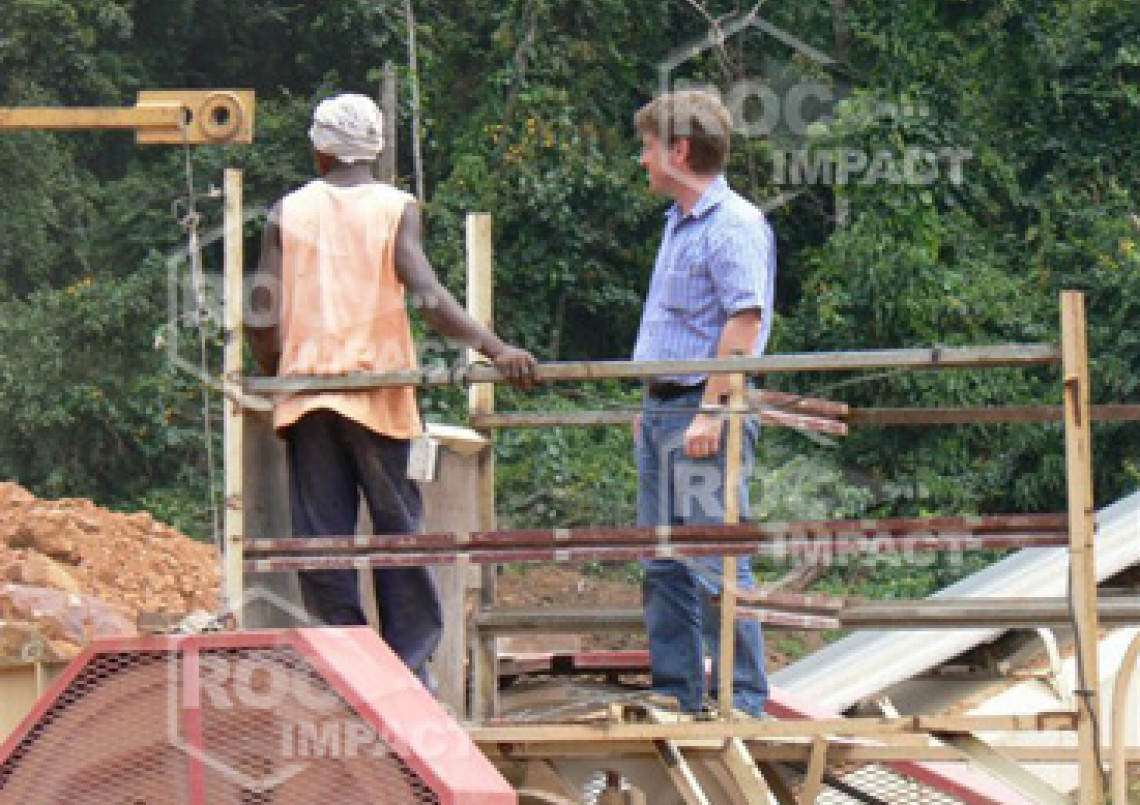 Instalación chancadora en Congo