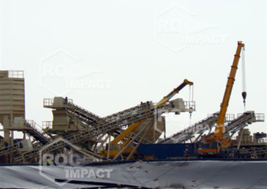 Instalación estación de chancado en mina de oro en Argelia