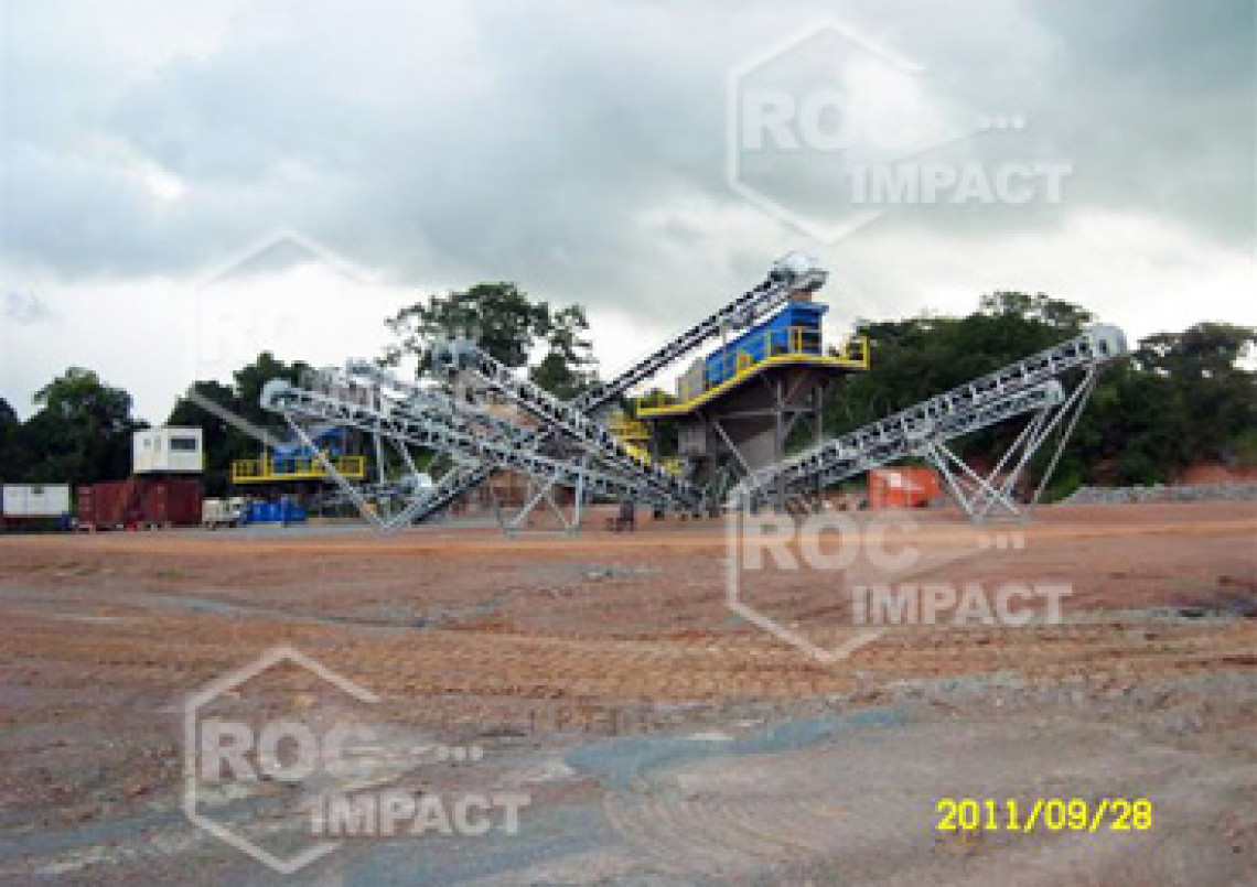 Nueva unidad de trituración R.C.A (República centra África) ROC IMPACT