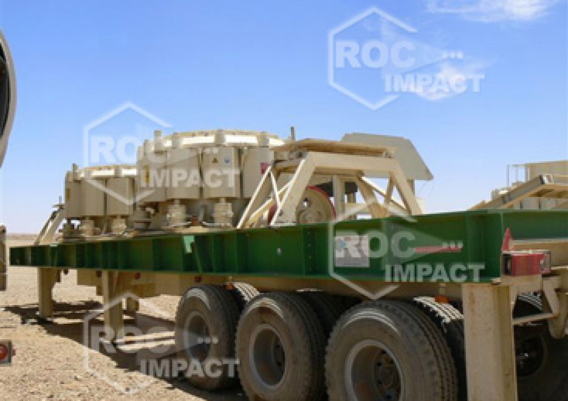 Instalación estación de chancado en mina de oro en Argelia