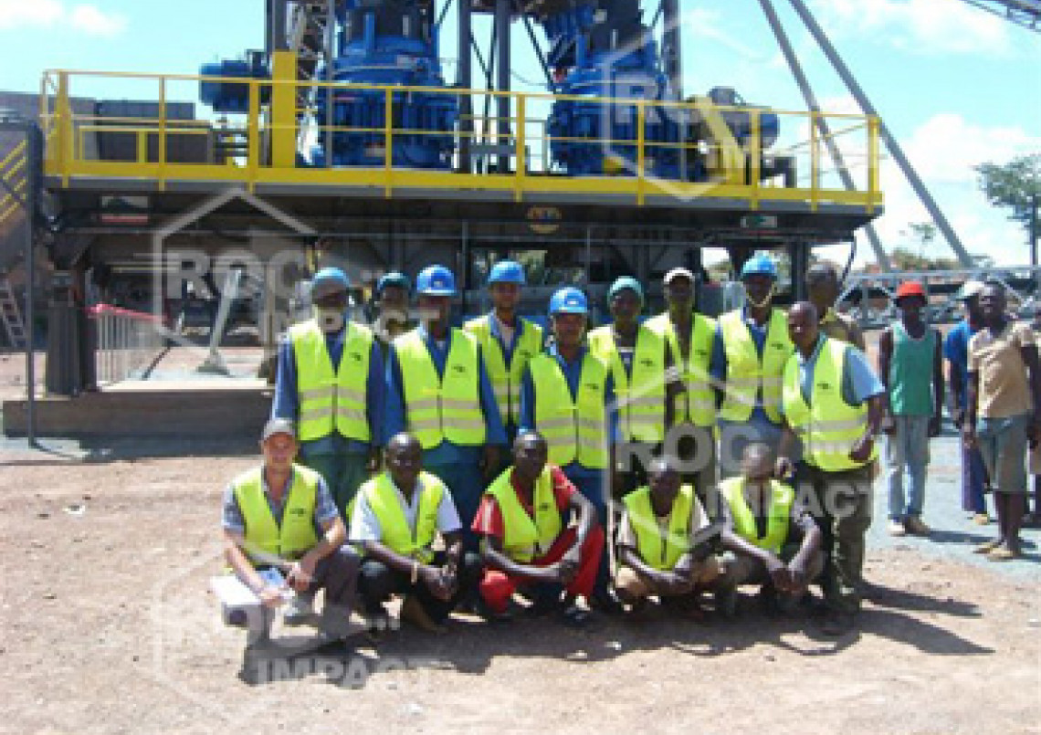 Nueva unidad de trituración R.C.A (República centra África) ROC IMPACT