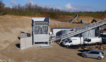 Installation station complète de concassage en France au péage du Roussillon (38)